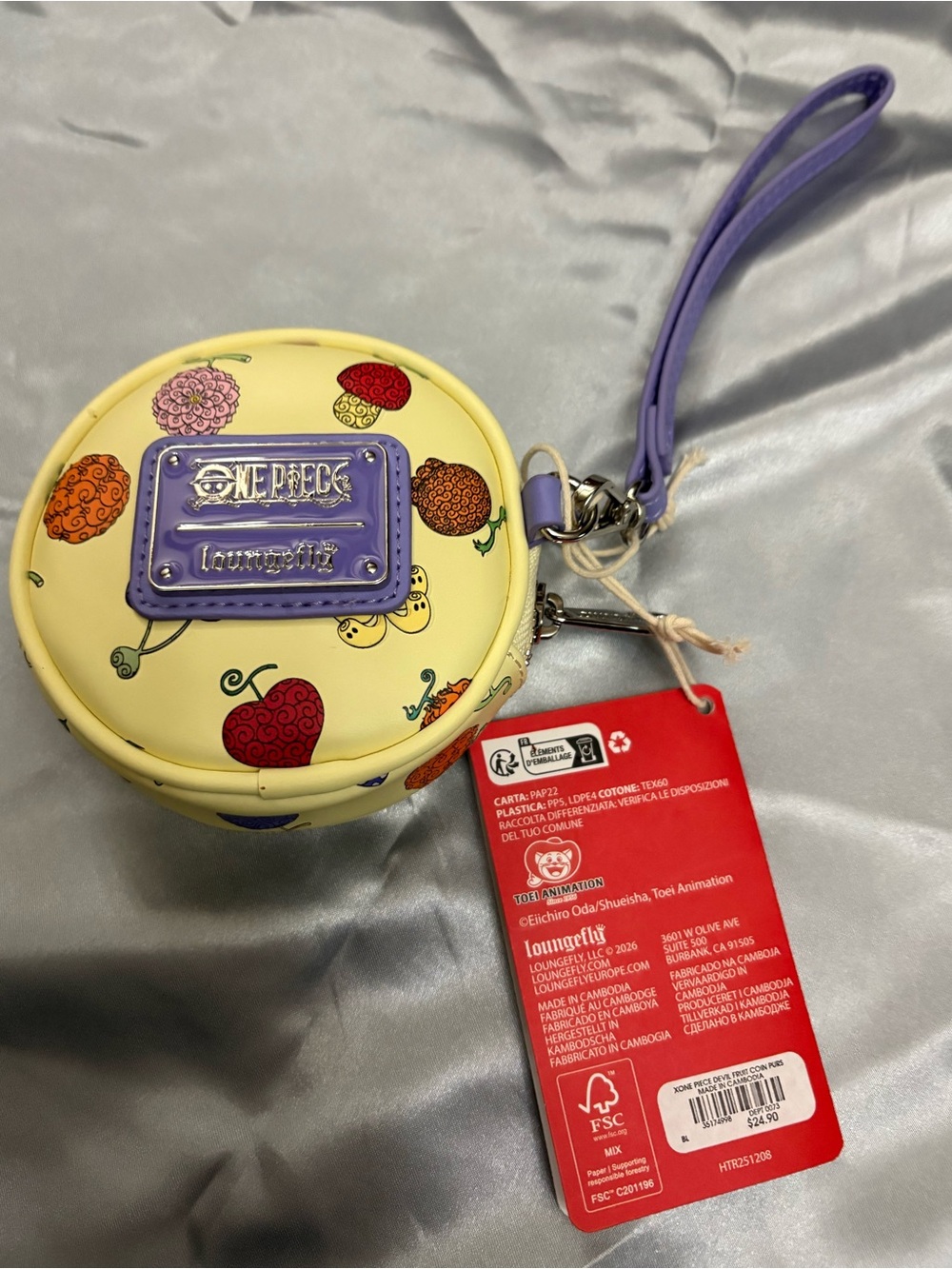 Loungefly One Piece Devil Fruit Allover Print Coin Purse - BoxLunch Exclusive